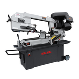 KAKA Industrial BS-912B horizontal bandsaw 9"Horizontal Metal Cutting Band Saw 4 Steps Blade Speed Metal Band Saw, Space Saver Movable Metal Cutting Band Saw 115V&230V Dual Voltage Prewired 1PH