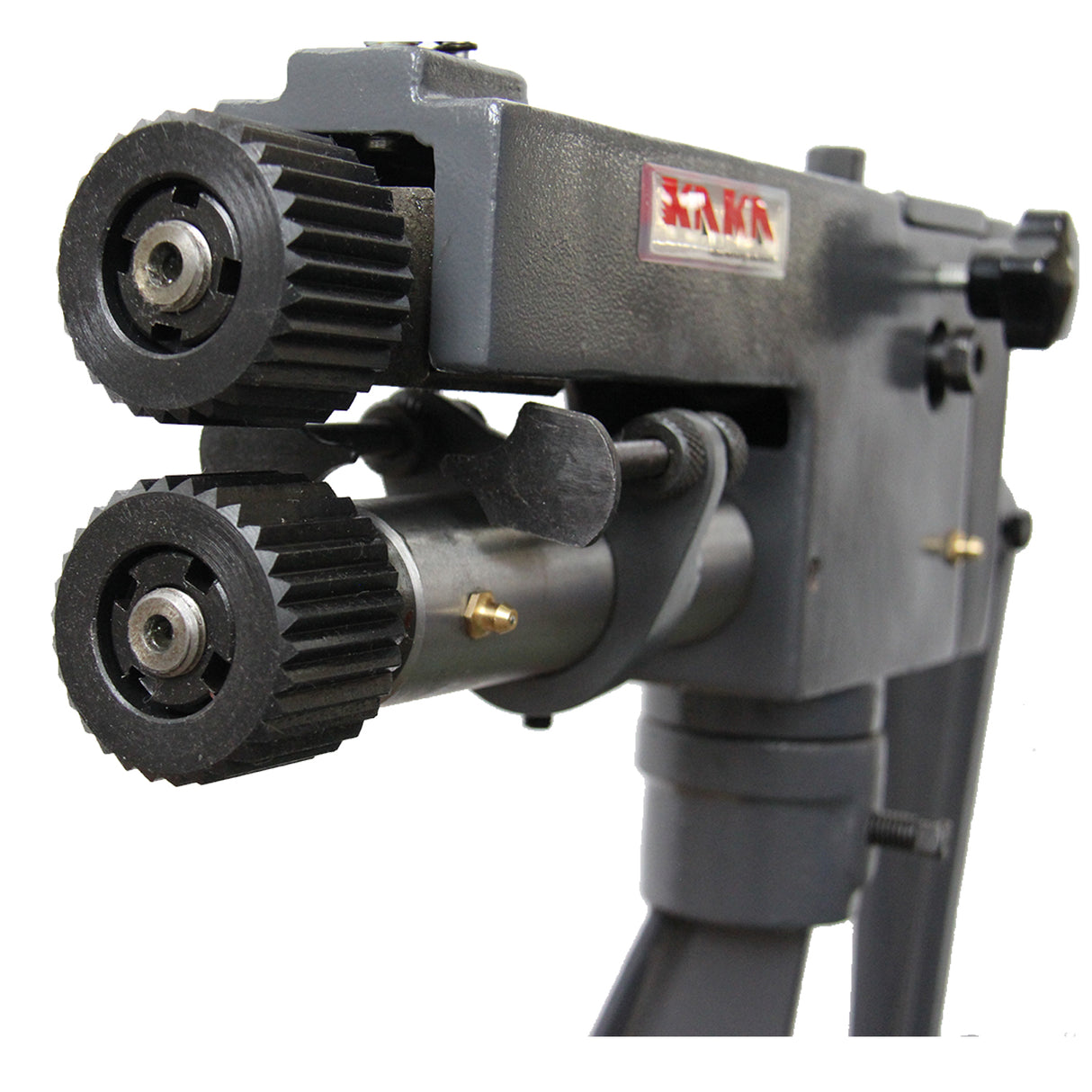 Kaka Industrial RM-08,7-in throat depth,22 gauge mild steel capacity,Sheet Metal Rotary Forming Machine, roller head can swivel and pivot.High Adjustability HAVC Tools Fabrication Bead Rolling Machine
