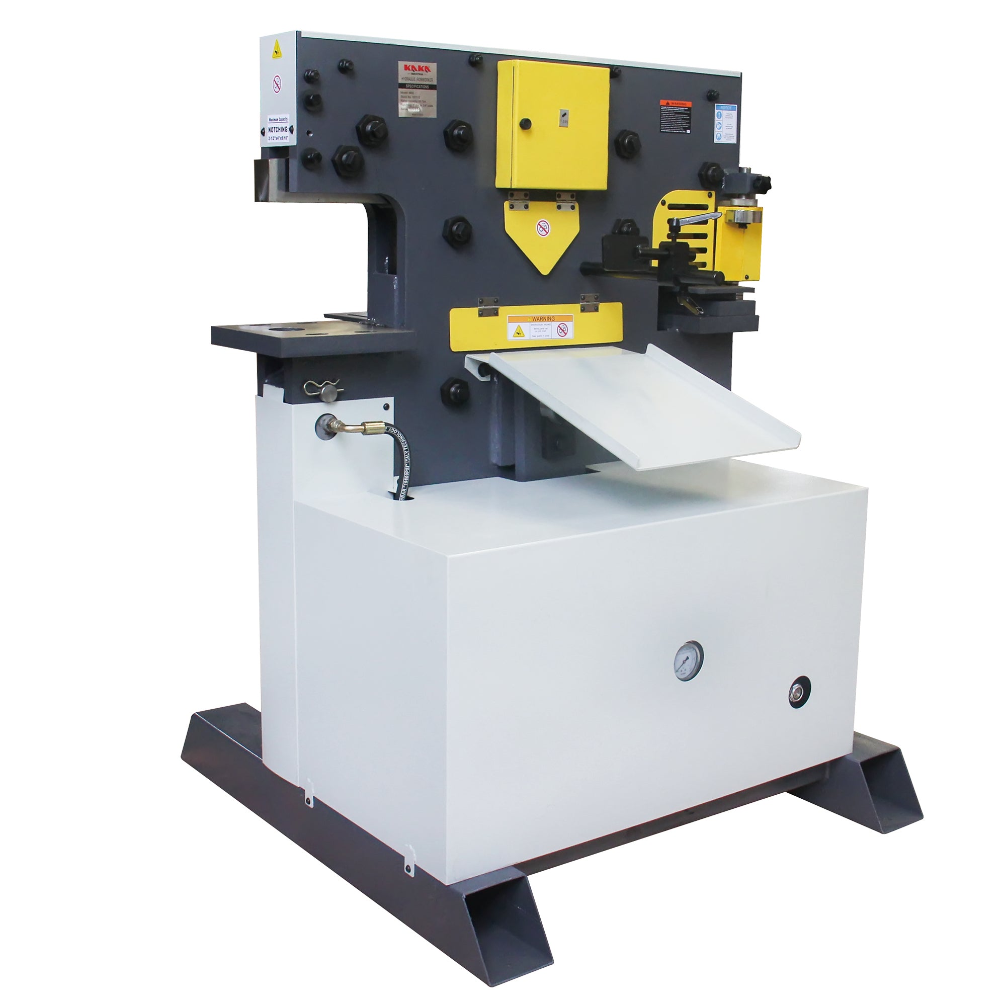 60 Ton multi-function Metal Ironworker Punch Shear Notcher Brake 220V
