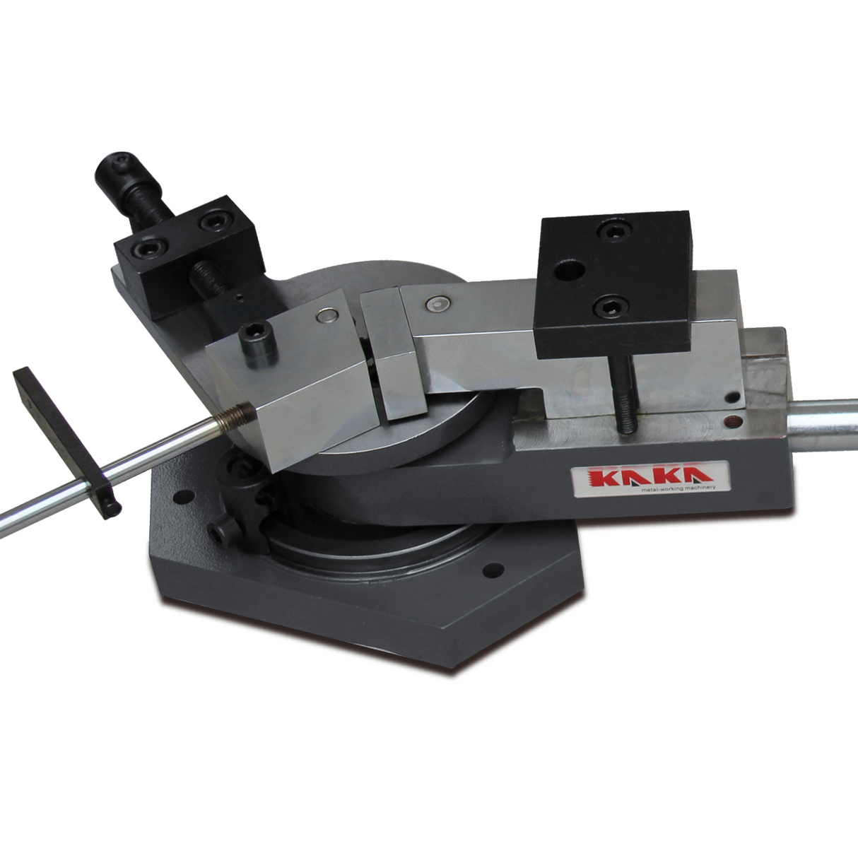 KAKA Industrial SBG-40 Heavy-Duty Universal Bender, High Capacity Flat Bar, Square Bar and Round Bar Metal Bender, Combination of Scroll, Radius and Angle Bending, Metal Scroll Bender Metal Bender