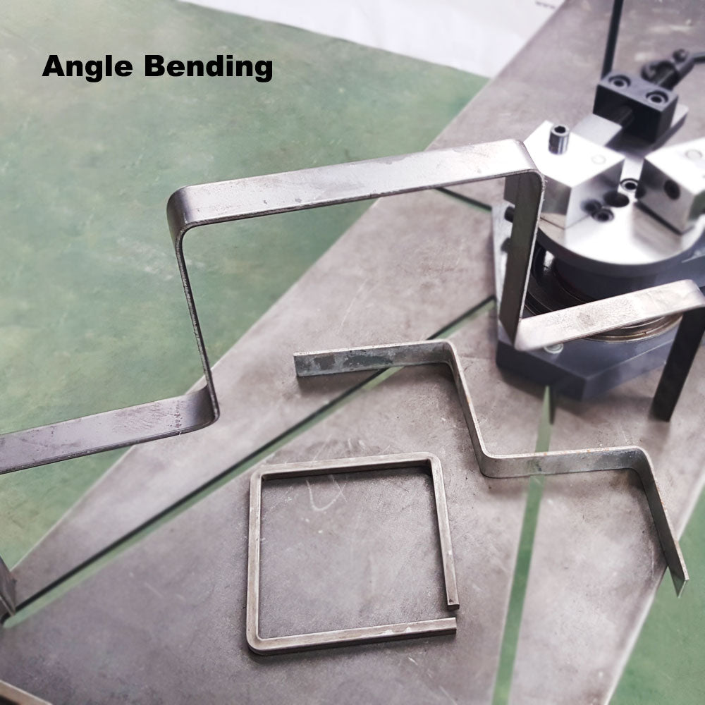 KAKA Industrial SBG-40 Heavy-Duty Universal Bender, High Capacity Flat Bar, Square Bar and Round Bar Metal Bender, Combination of Scroll, Radius and Angle Bending, Metal Scroll Bender Metal Bender