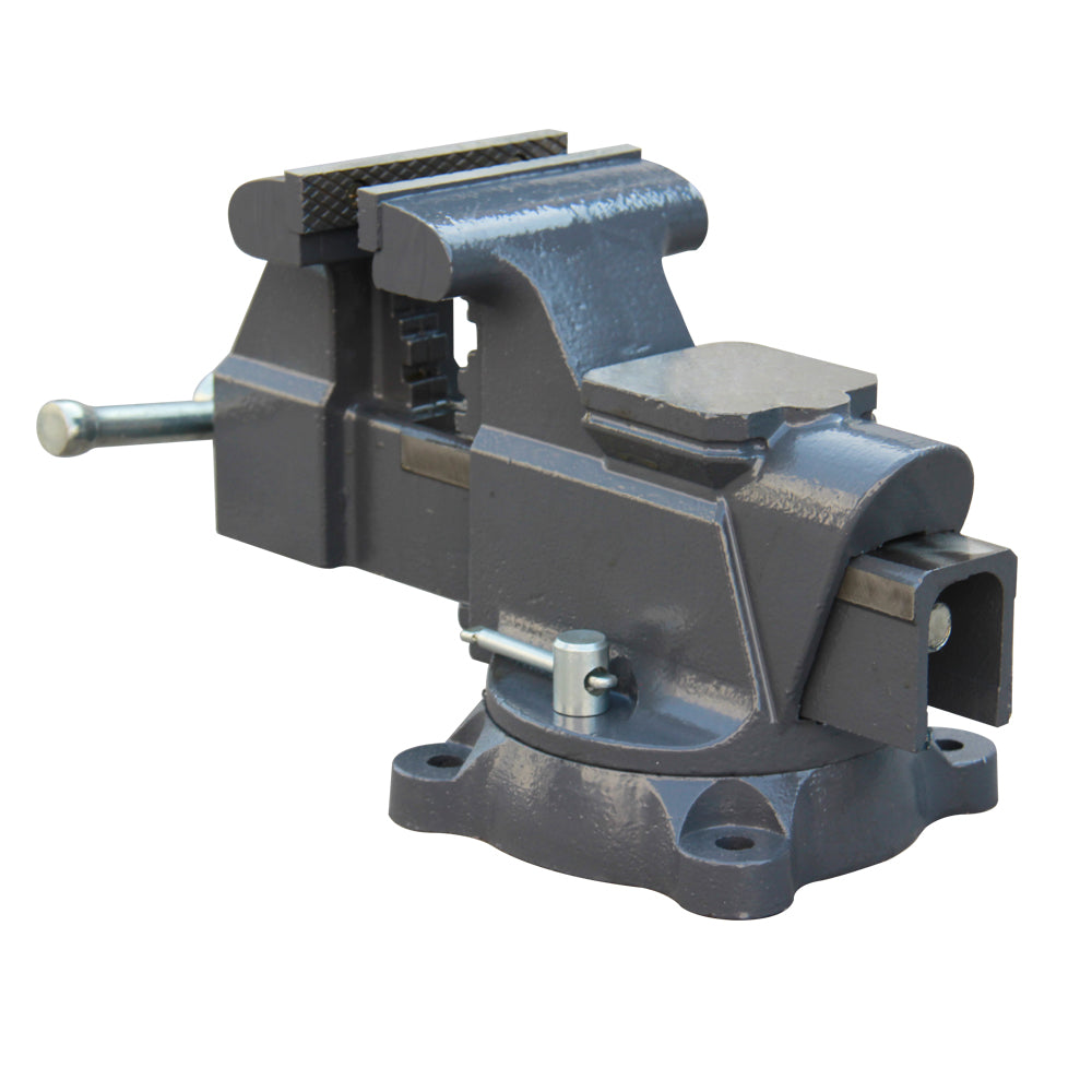 5-Inch Bench Vise Swivel Base with Anvil,Utility Combination Pipe Home