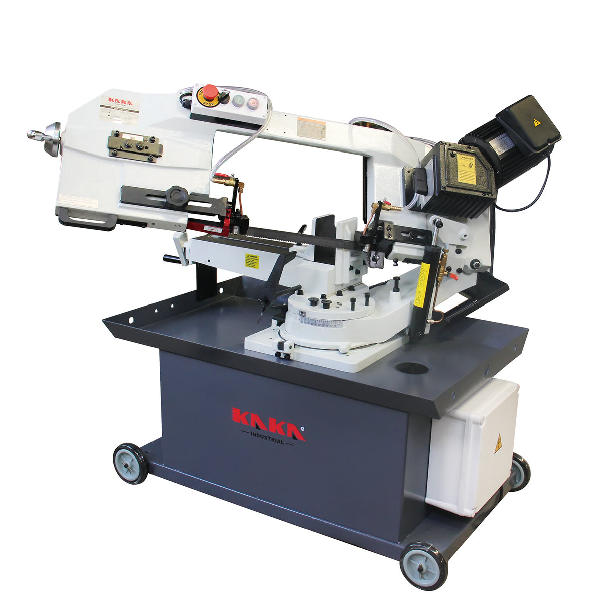 KAKA Industrial BS-912GR horizontal bandsaw 9" Miter Swivel Head Band Saw with 1.5HP motor 115V/230V Single Phase