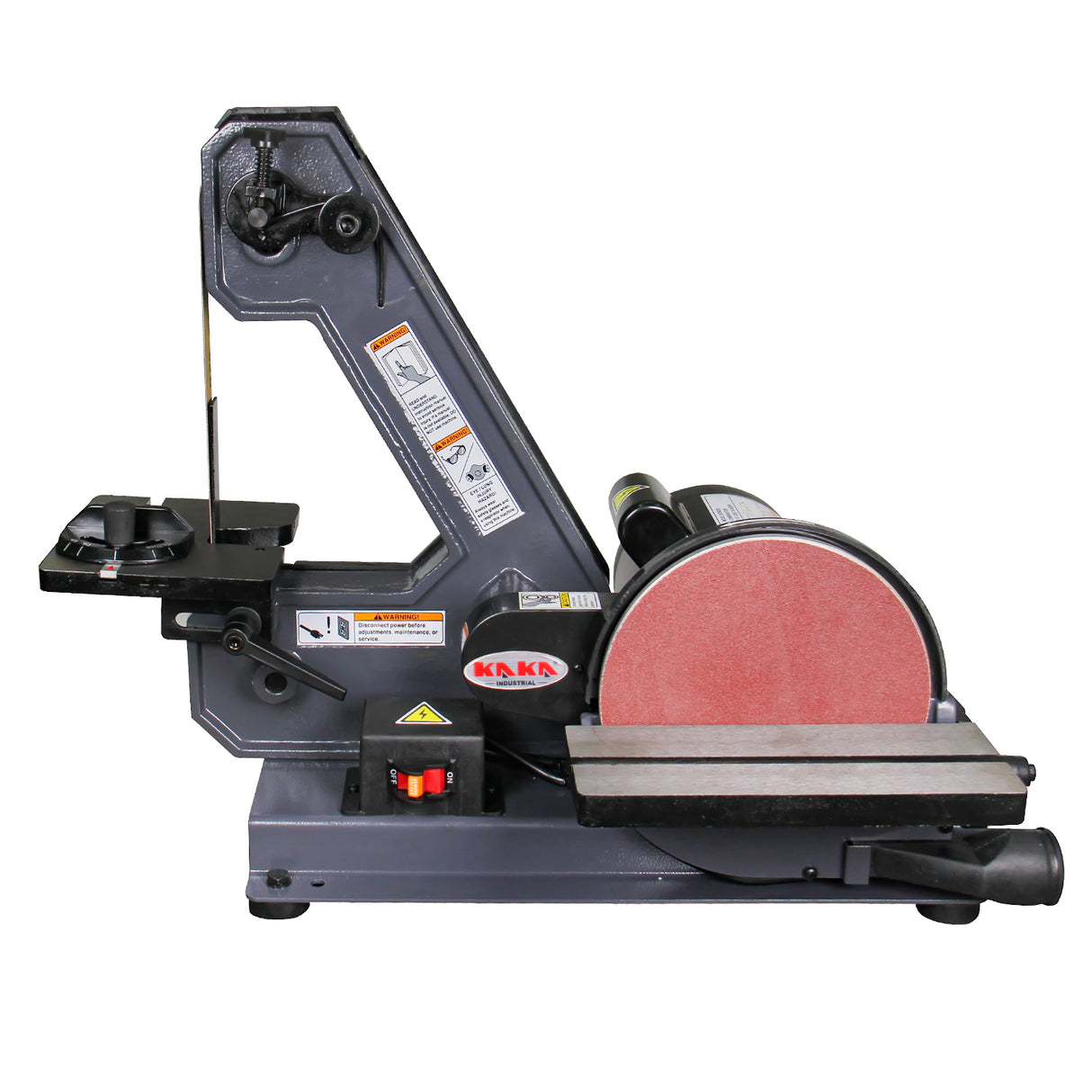 Kaka industrial BTM-200 Benchtop Combination 1" X 42" / 8" Disc Sander