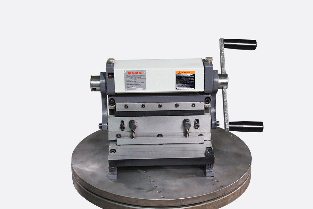 Kaka industrial Sheet Metal Brake 3-In-1/8, 8-Inch Combination Sheet Metal Brake, Shear Press Brake 20-Gauge Capacity, Shears and Slip Roll Machine for Shear Bending Rolling, Brake Shear Roll Machine