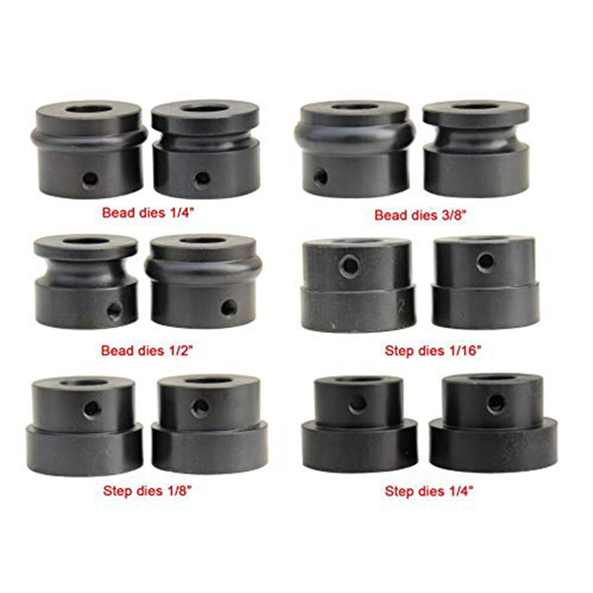 KAKA RM-12 Metal Ball Belt Set of 6 Dies,Bead Roller Kit,Generous 12 inch Throat Industrial Cast-Iron Metal Beads Roller,18 Gauge Sheet Metal Rotary Forming Machine