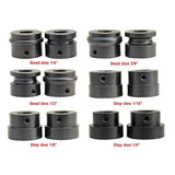 KAKA RM-12 Metal Ball Belt Set of 6 Dies,Bead Roller Kit,Generous 12 inch Throat Industrial Cast-Iron Metal Beads Roller,18 Gauge Sheet Metal Rotary Forming Machine