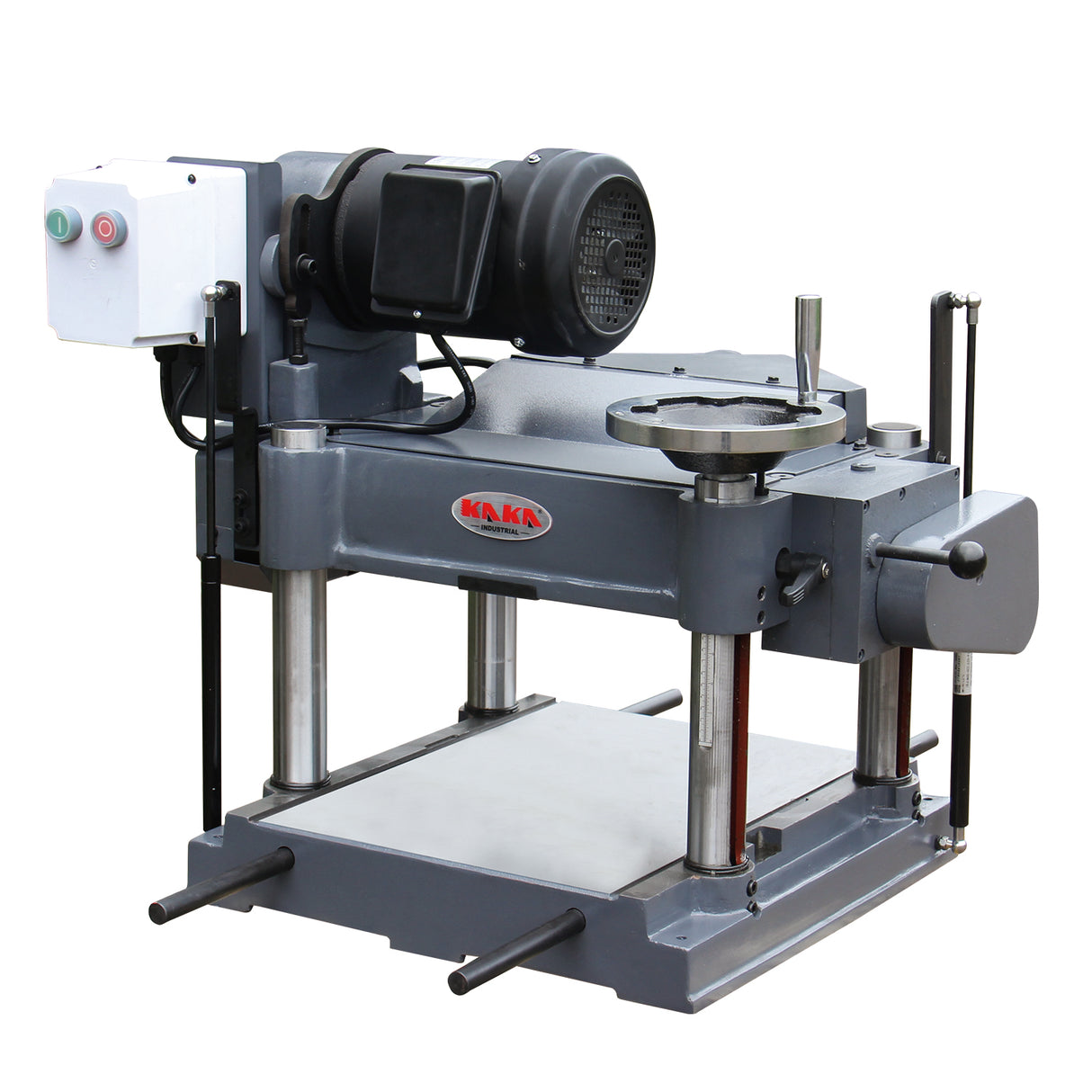 KAKA INDUSTRIAL WDP-4215B,15 inch Width, Woodworking Planer with Built in Mobile Base and Helical Cutterhead  220V-60HZ-1PH