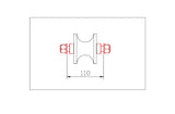 The Lower Roller Axle for TR-60