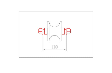 The Lower Roller Axle for TR-60