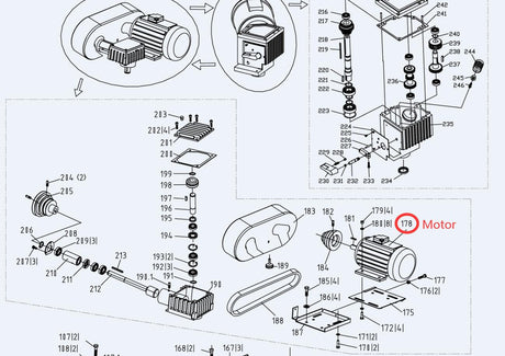 Spare parts for KAKA Industrial BS-912B 9" Metal Cutting Band Saw